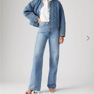 Levi’s Ribcage wide leg jeans. Like New
